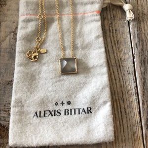 Alexis Bittar Jewelry - Alexis Bittar Lucite Gray Necklace - NWOT Alexis Bittar Jewelry - Alexis Bittar Lucite Gray Necklace - NWOT